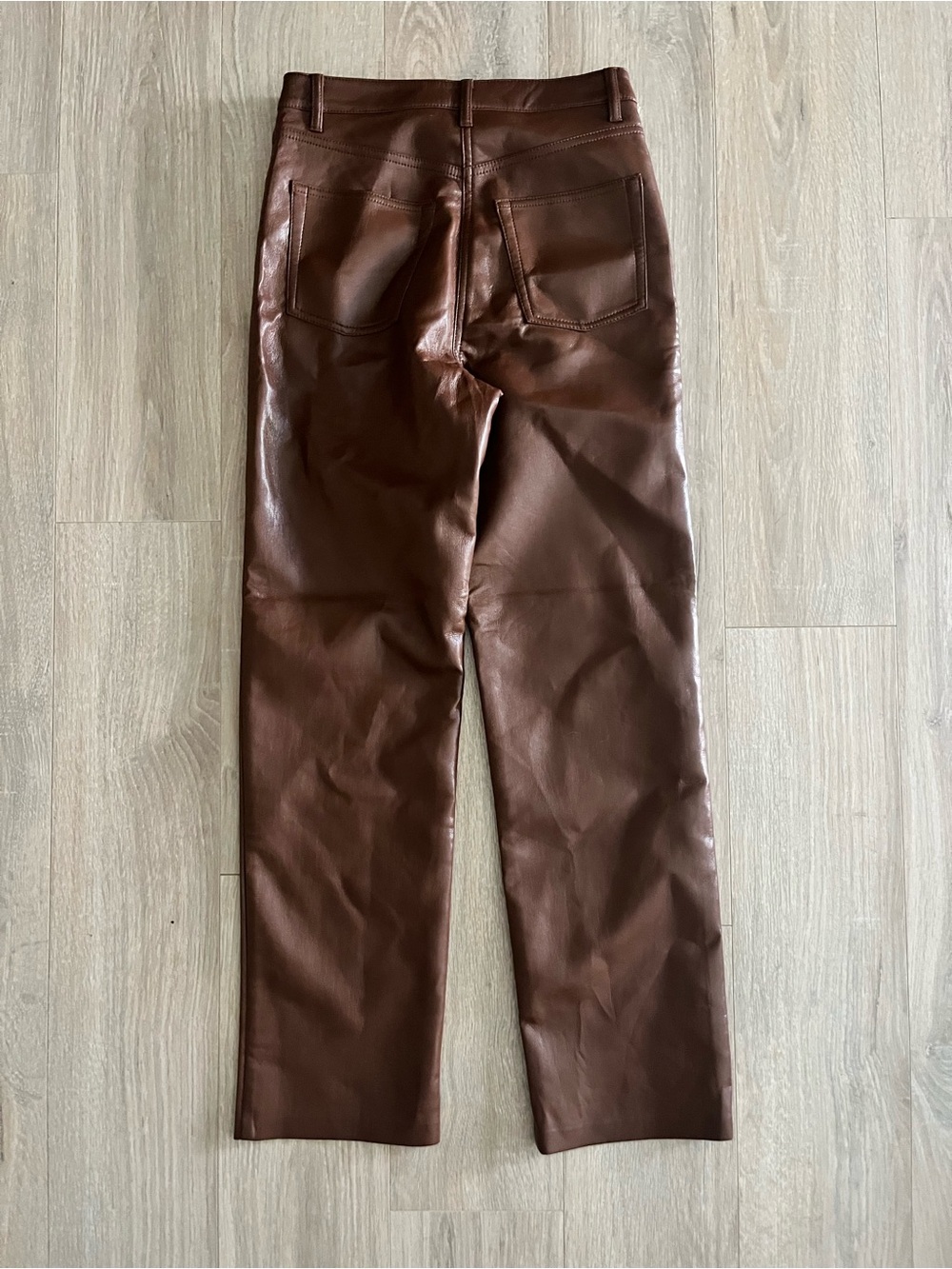 NWT Aritzia Wilfred Women’s The Melina Pant Cognac - Size 2 - Picture 8 of 8